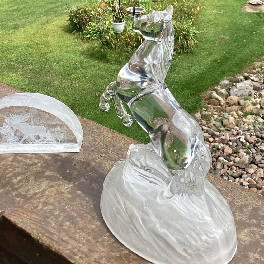 🐎 EQUESTRIAN 24% CRYSTAL STALLION Figurine